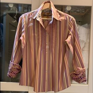 Robert Graham embroidered shirt